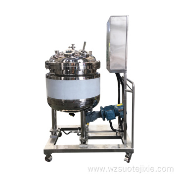 Stainless steel container heating mixing tank